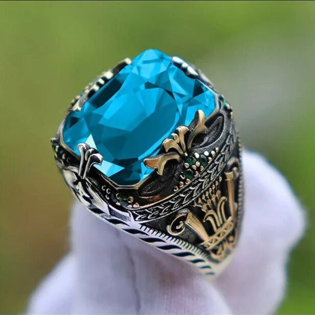 Crystal Inlaid Statement Ring