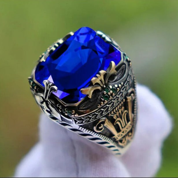 Crystal Inlaid Statement Ring