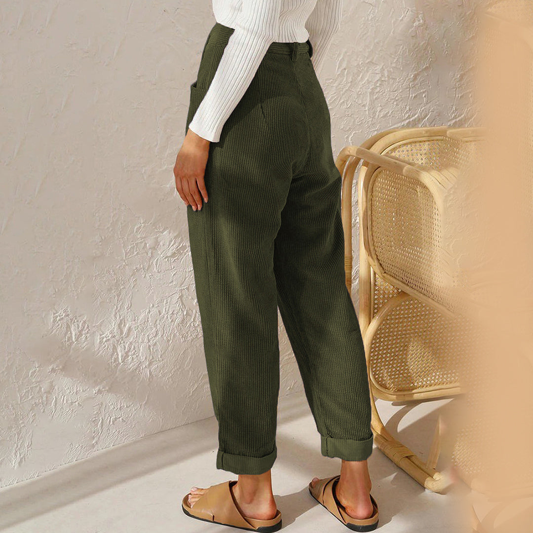 High waist cozy pants for women