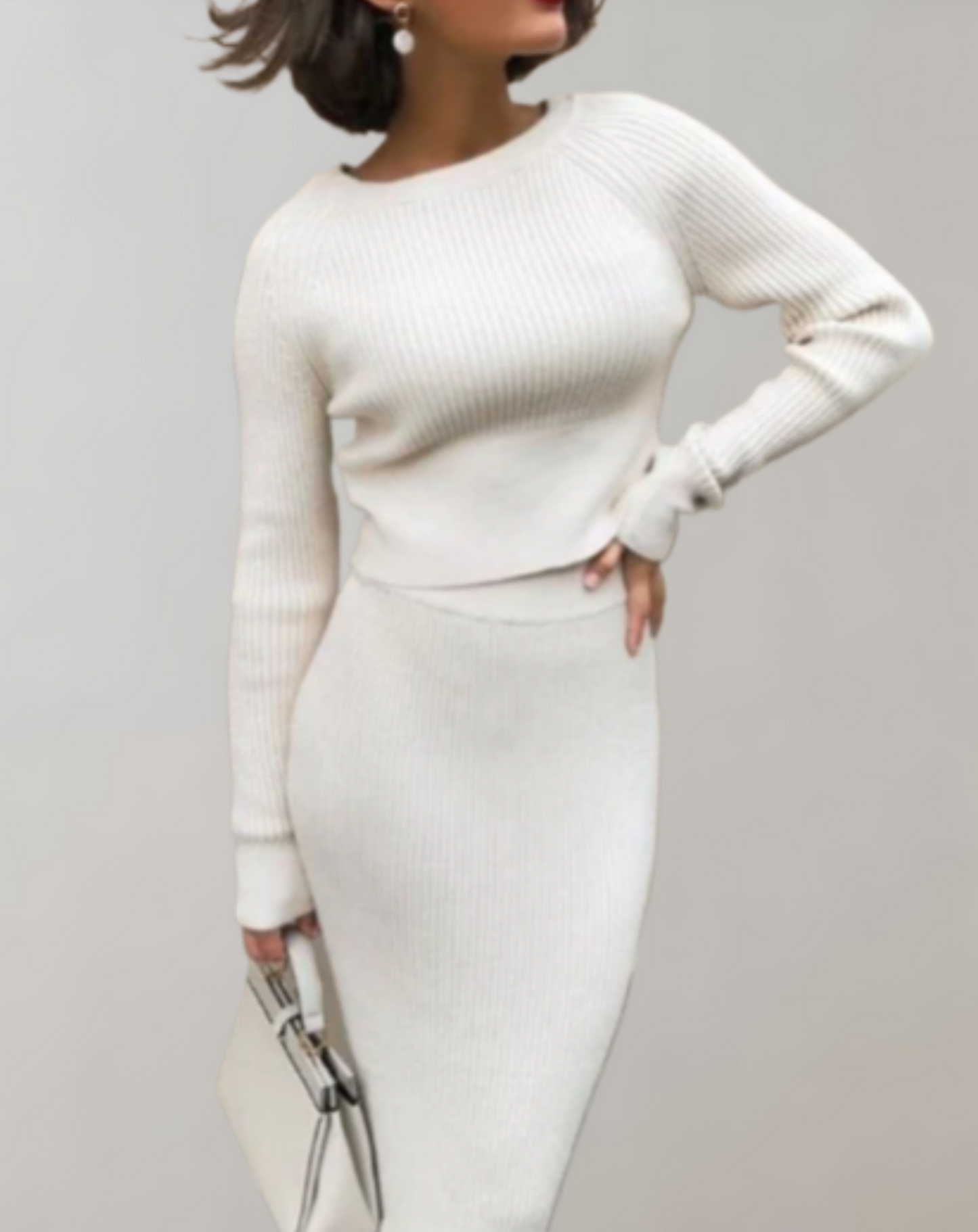 Women's 2 piece knitted set