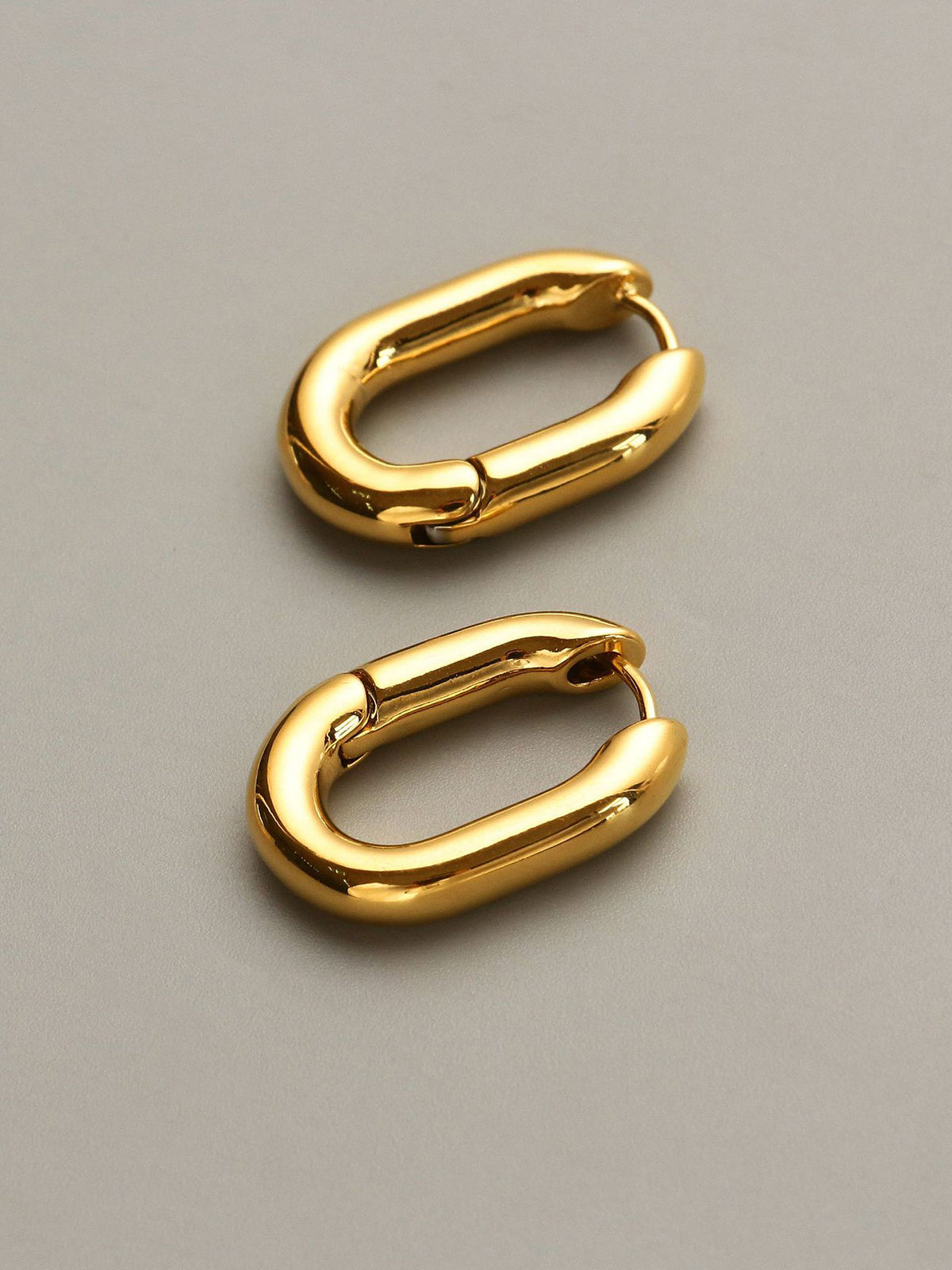 Square Dance Hoop Earrings
