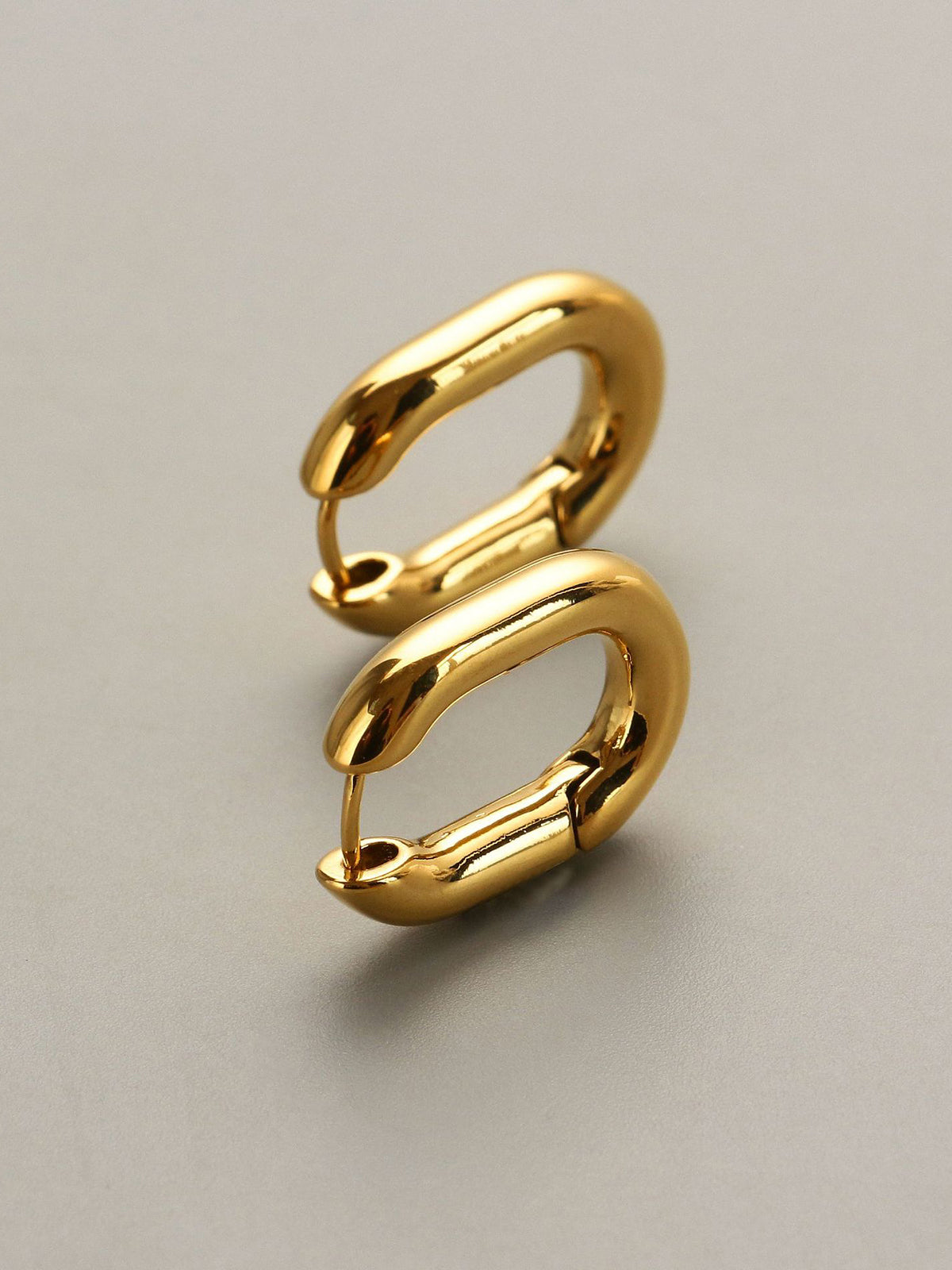 Square Dance Hoop Earrings