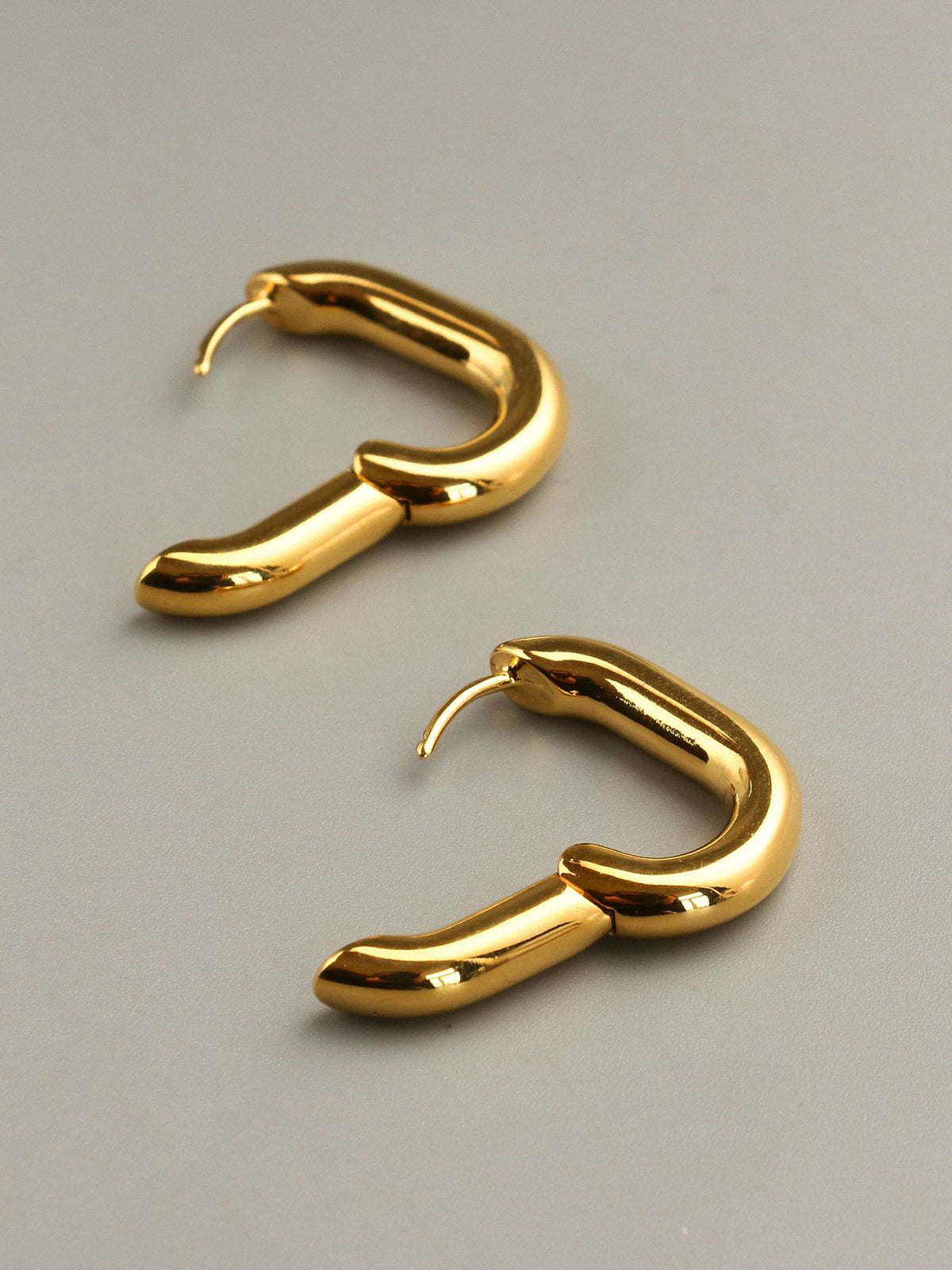Square Dance Hoop Earrings