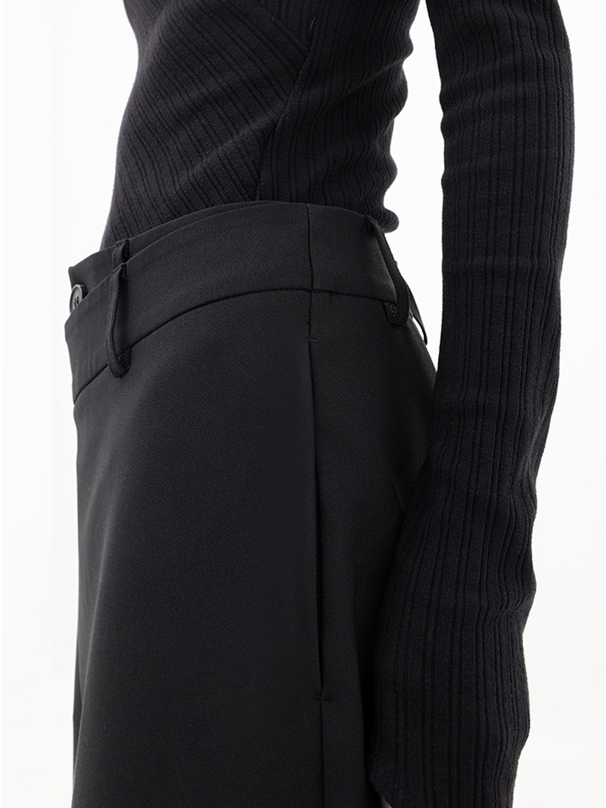Women's trendy asymmetric wide leg pants