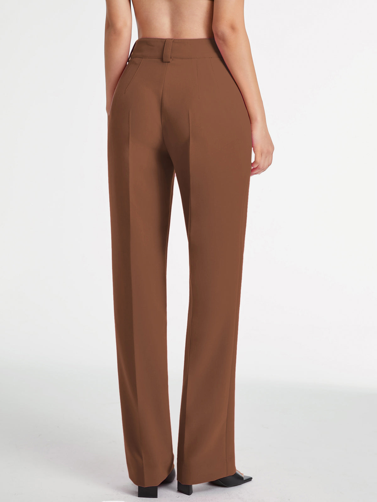 High Waist Pleated Trousers