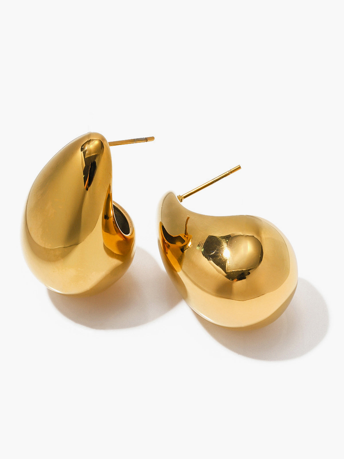 Teardrop Stud Drop Earrings