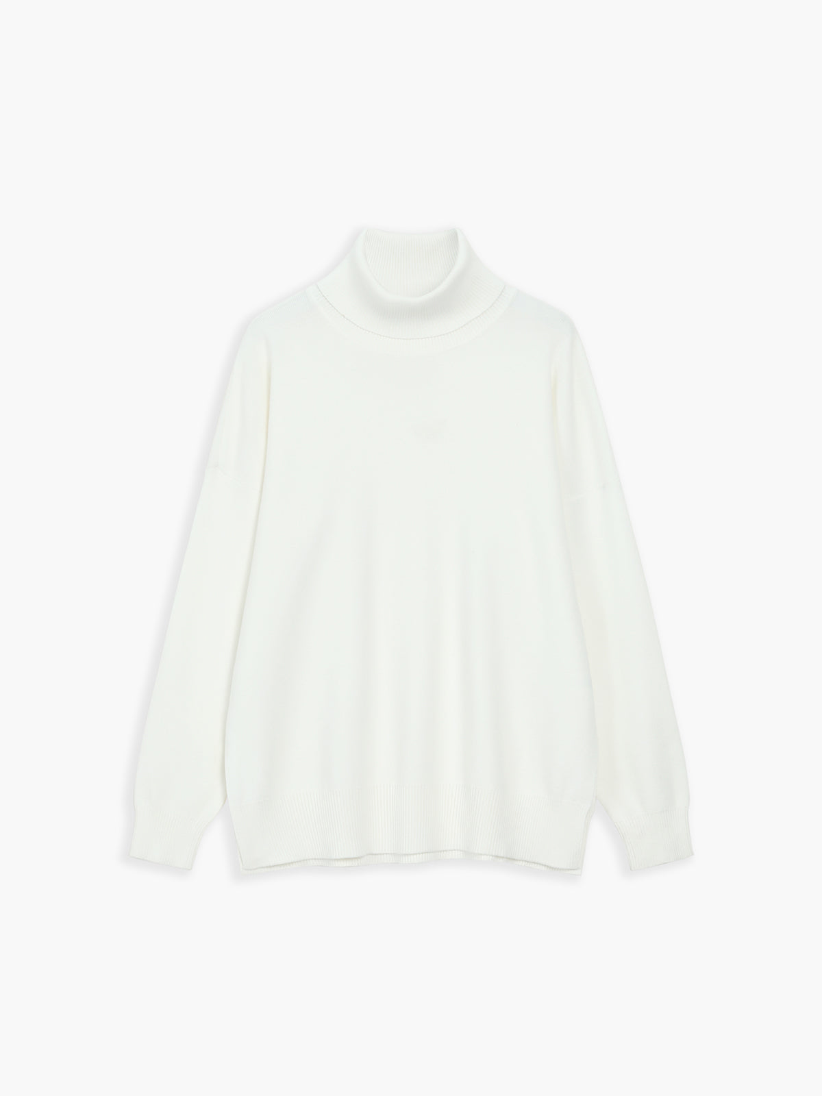 Women’s Turtleneck Sweater - Oversized Knit - Ribbed Cuffs & Hem - Soft & Warm