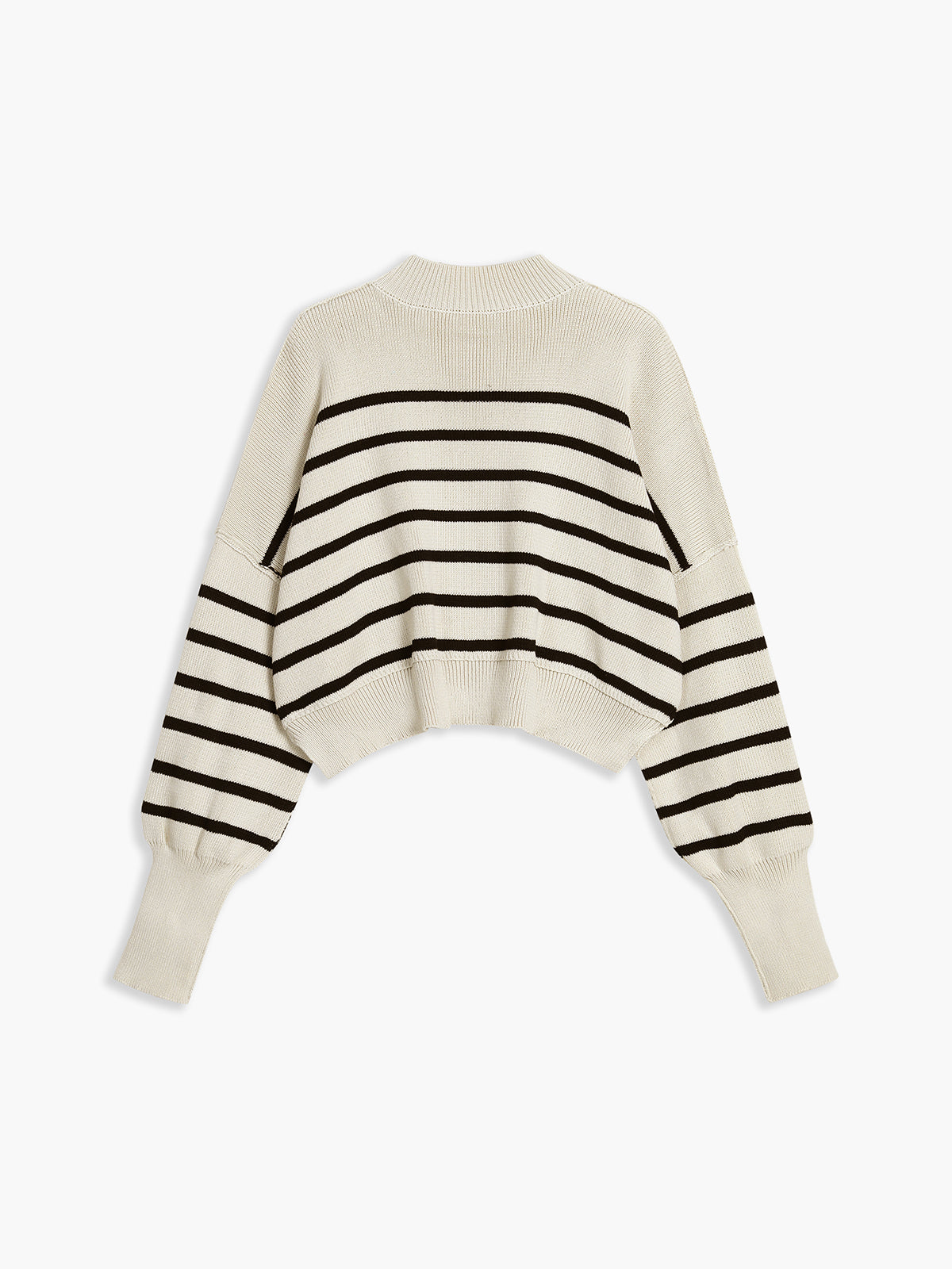 Women's warm embrace stripe pullover sweater
