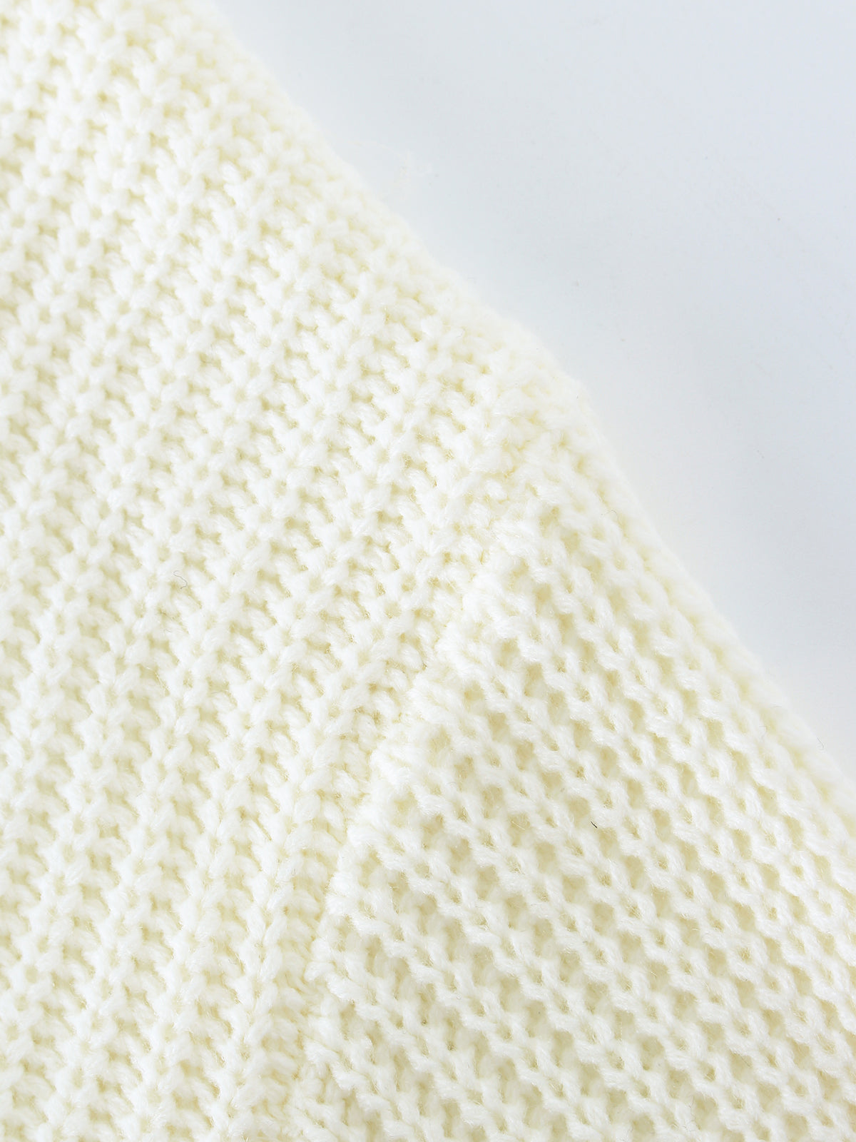 Ribbed Knit Relaxed Fit Crew Neck Sweater
