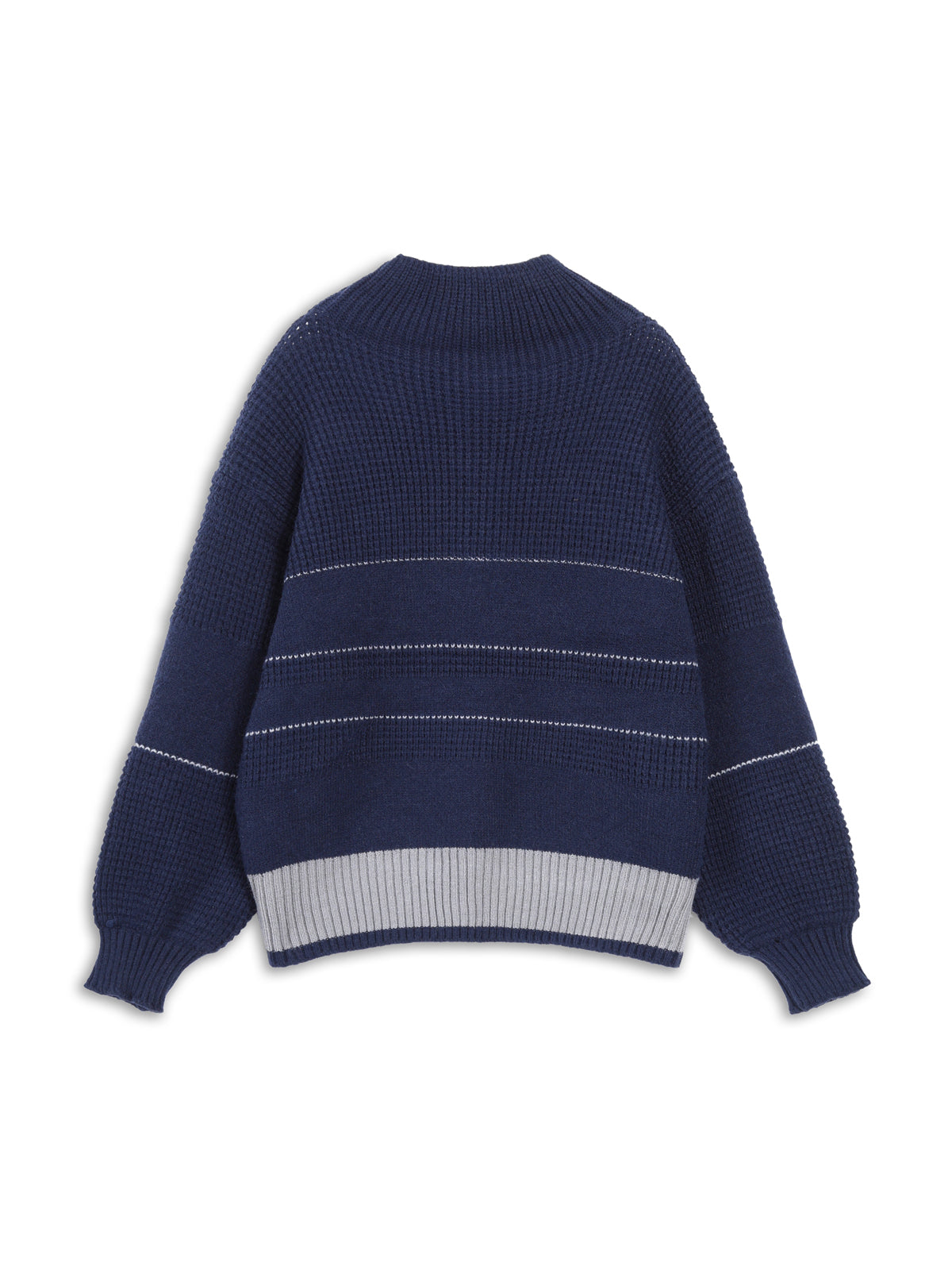 Women's open collar button up sweater