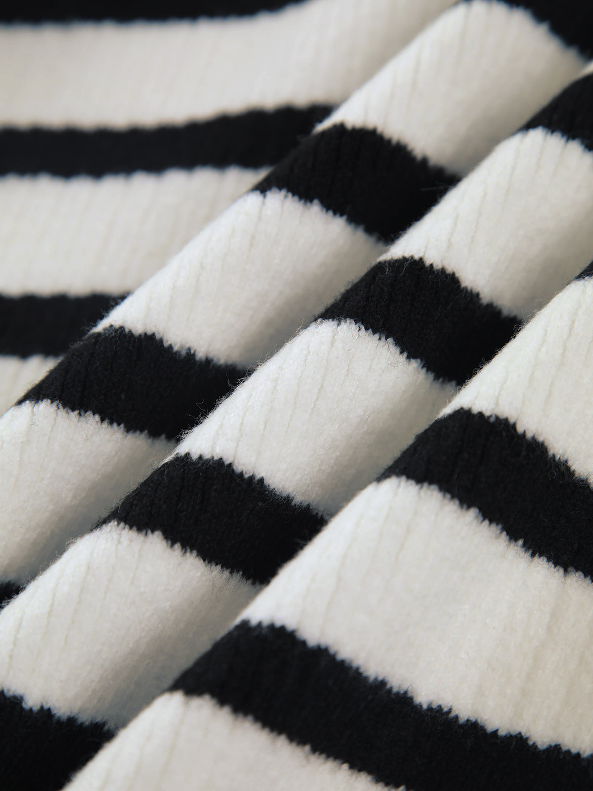 Knit oversized stripe pocket cardigan for women