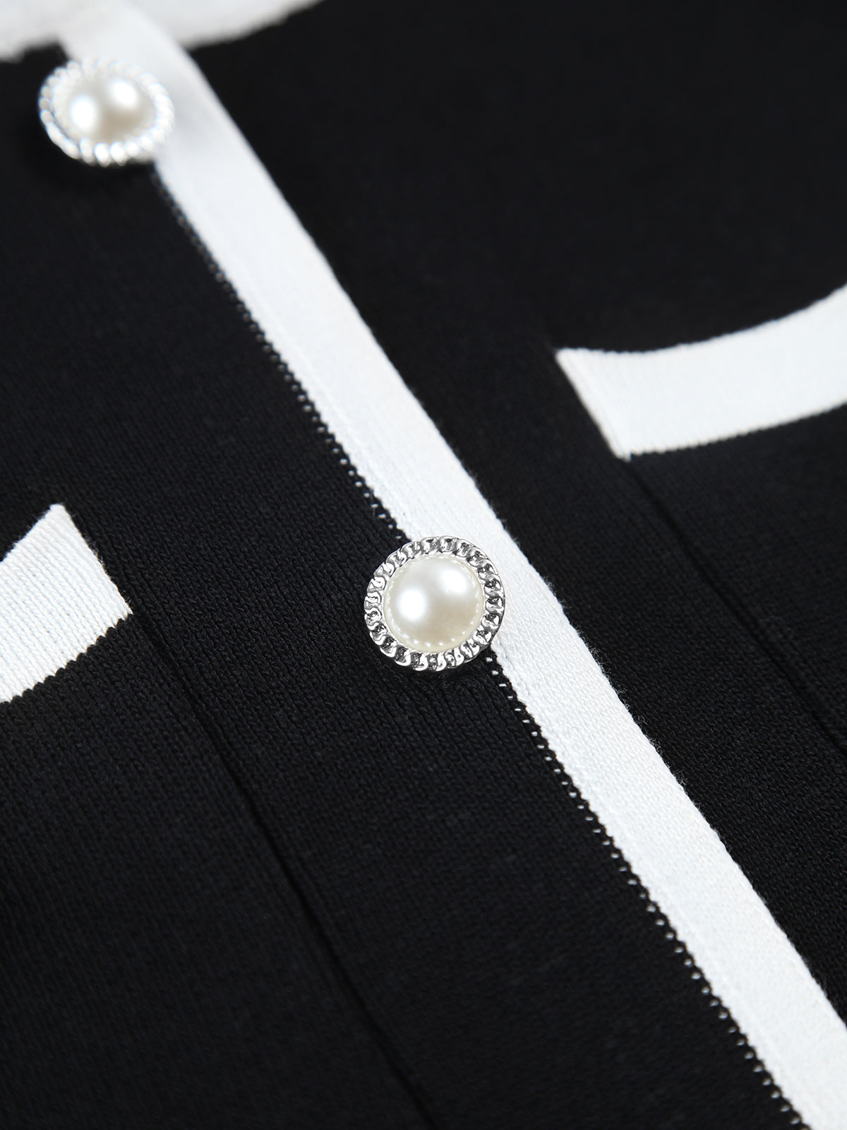 Sleeveless Pocket Detail Button Sweater Dress