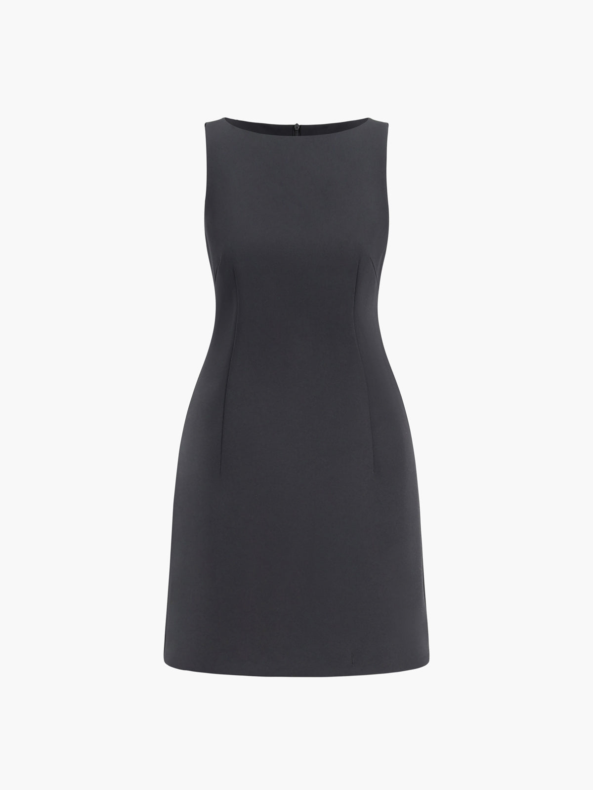 Sleeveless Blazer Style Short Dress in Polyester Blend