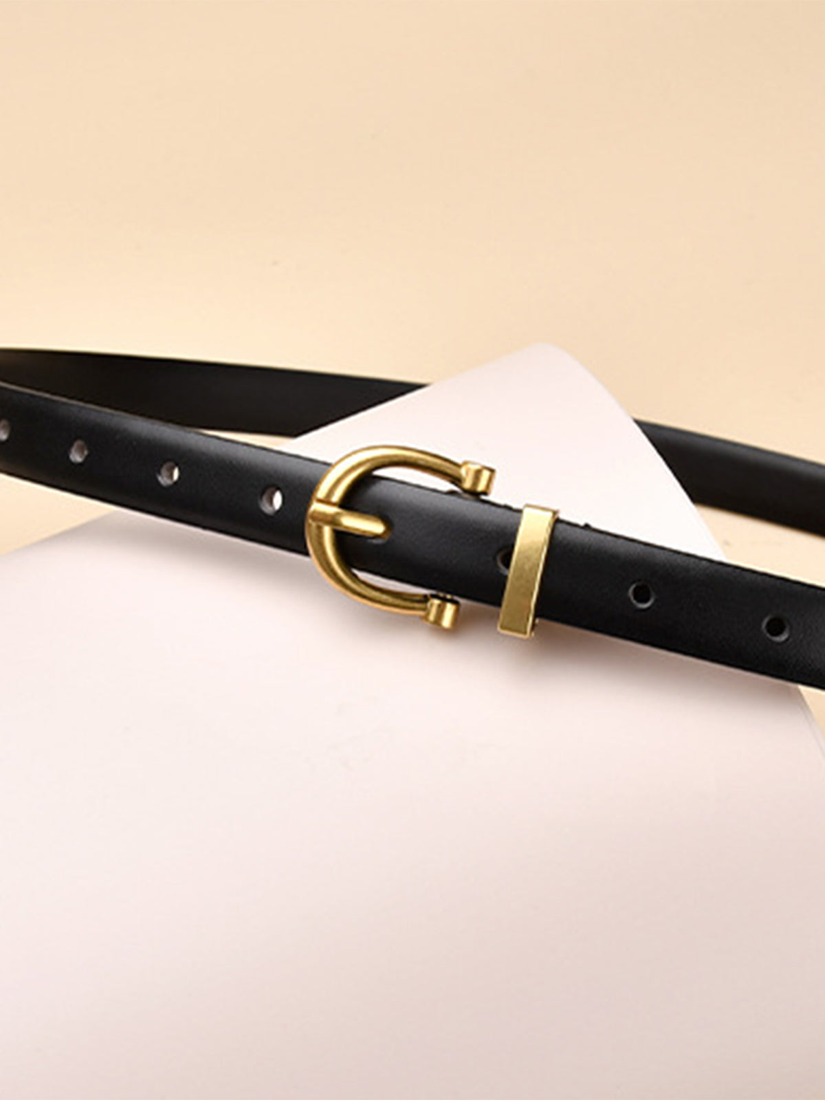 Nalani - adjustable simple metal pin buckle belt