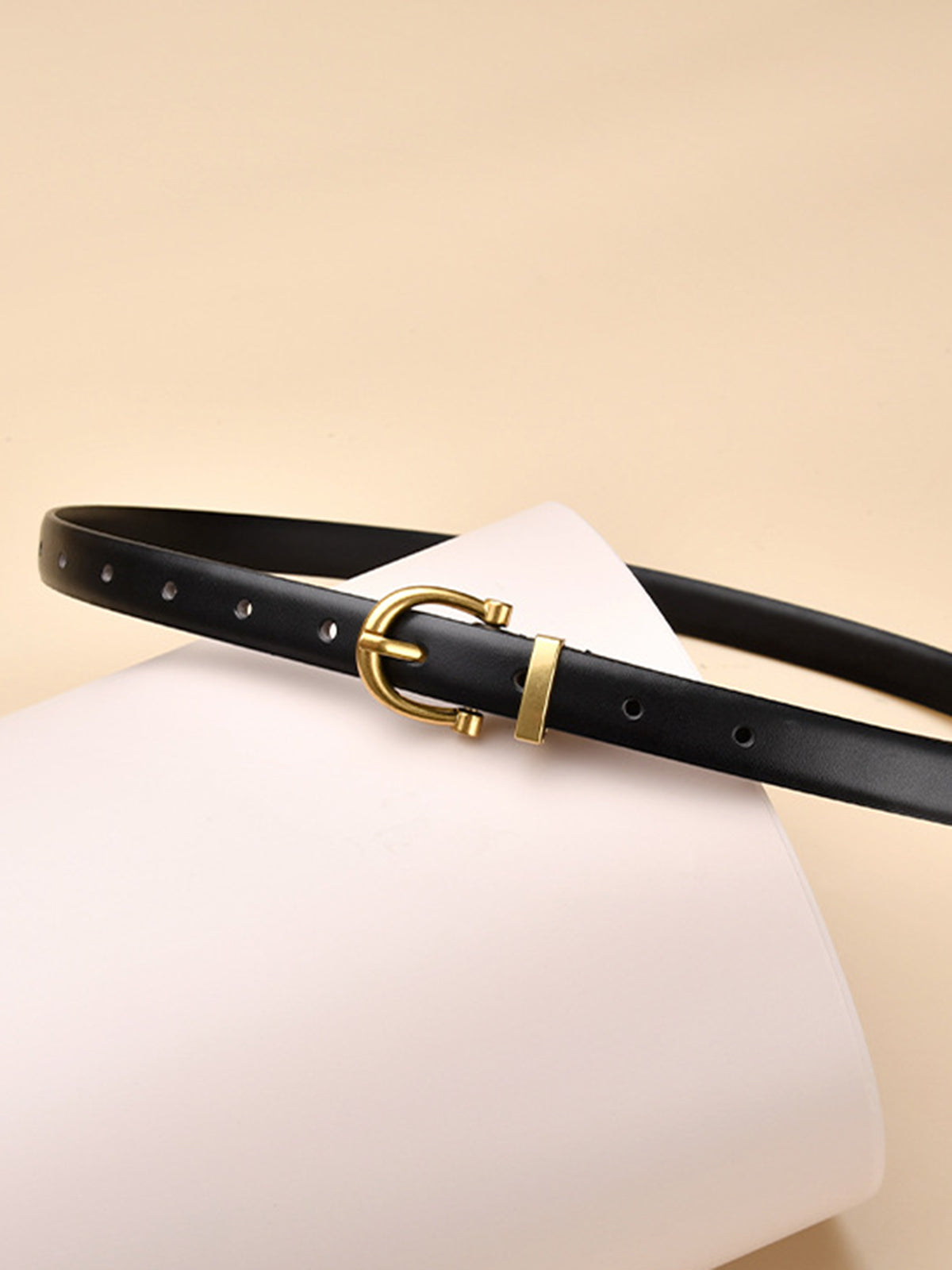 Nalani - adjustable simple metal pin buckle belt