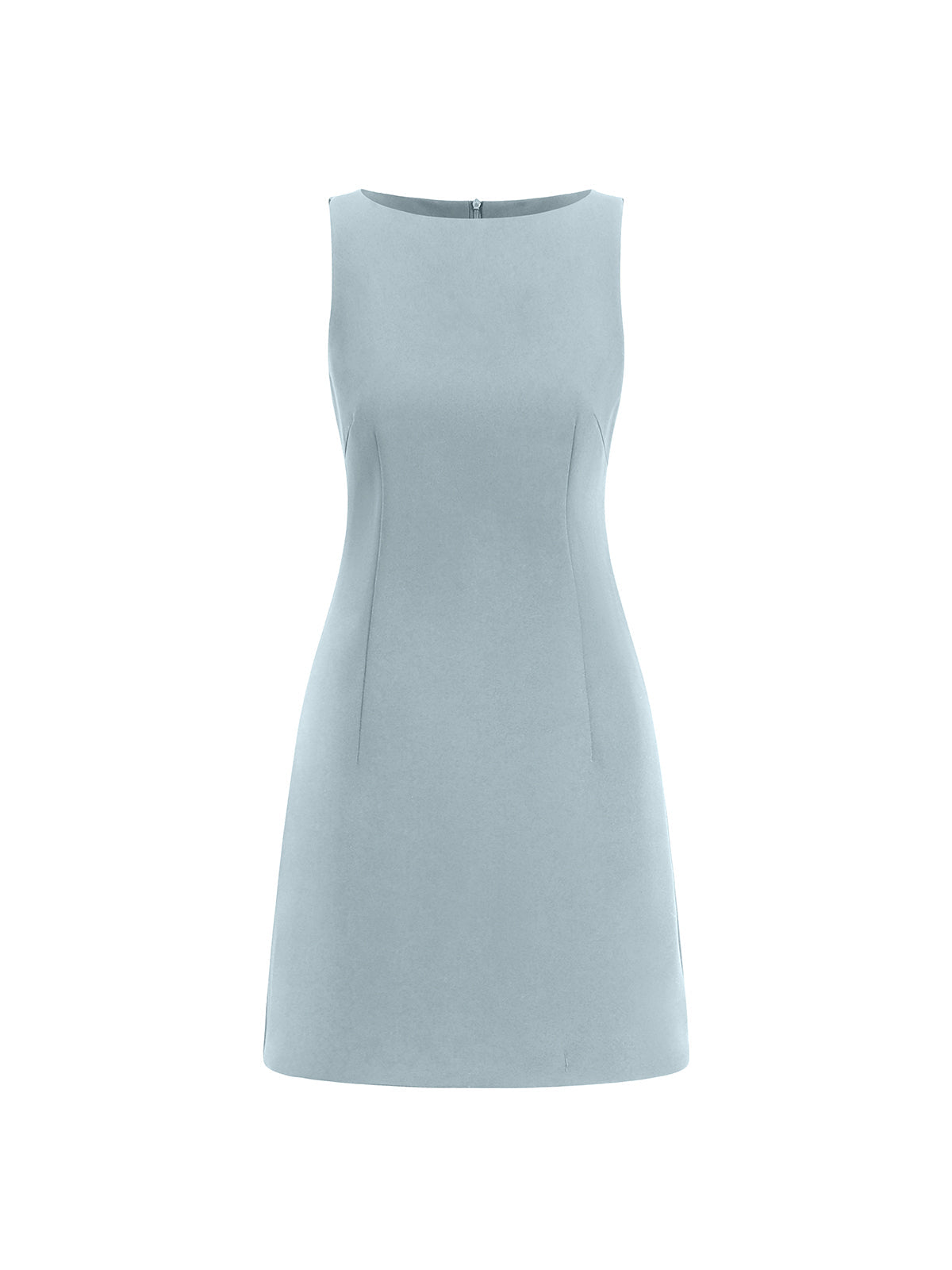 Sleeveless Blazer Style Short Dress in Polyester Blend
