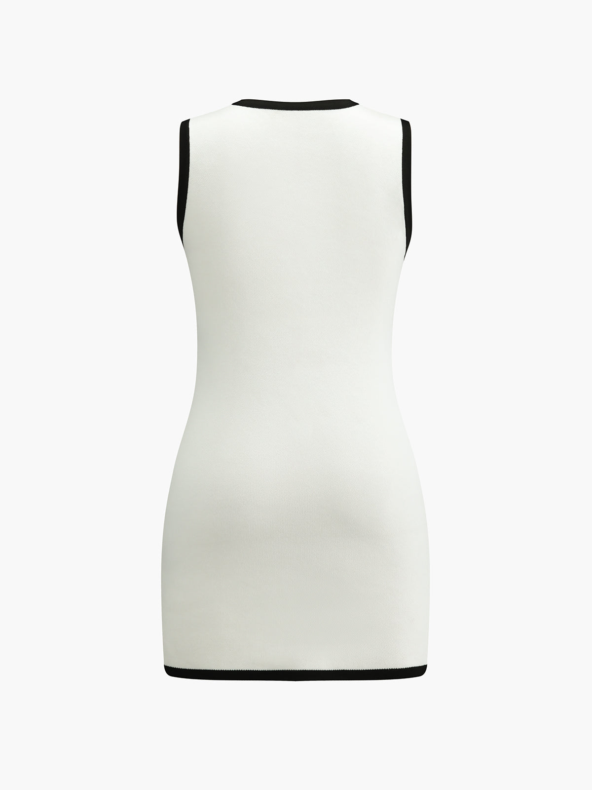 Sleeveless Sweater Dress with Multiple Pockets and Buttons