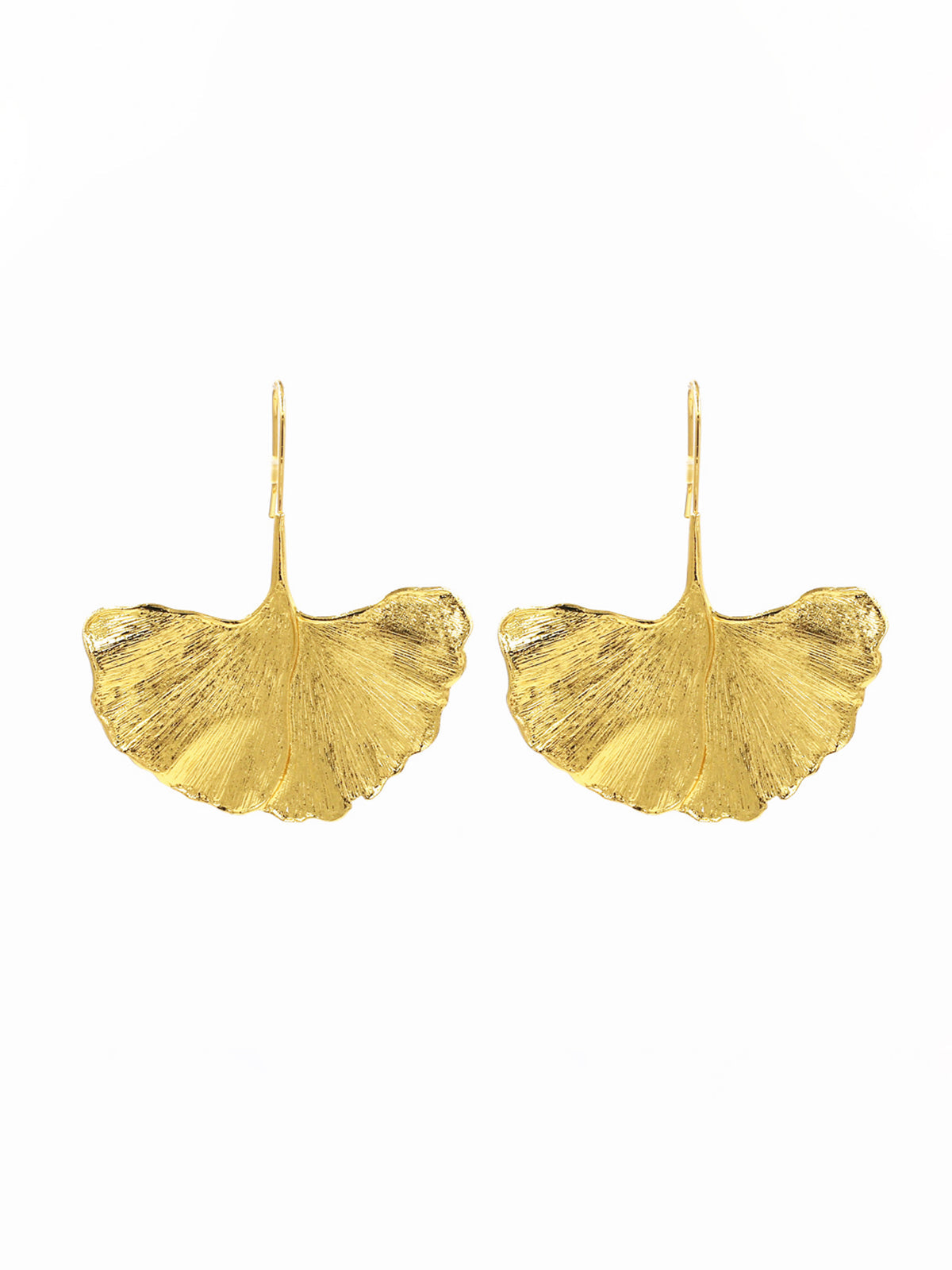 Lightweight Ginkgo Leaf Drop Earrings
