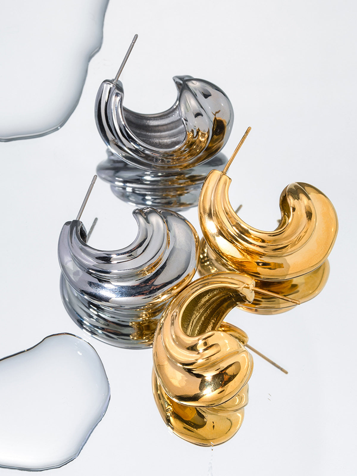 Elegant Snail Style Kina Earrings