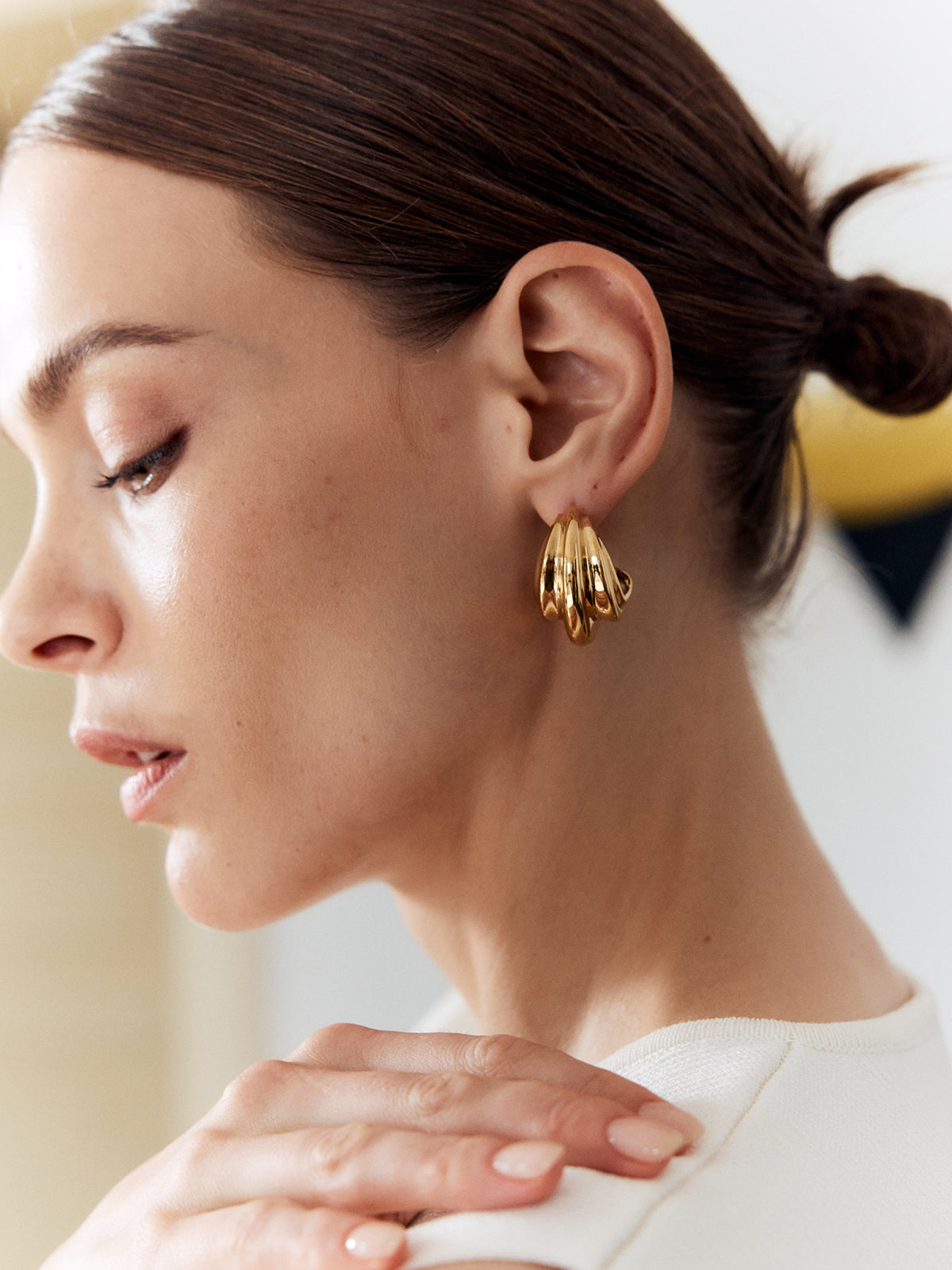 Elegant Snail Style Kina Earrings