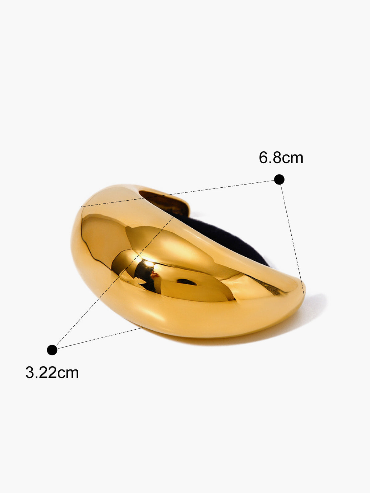 Golden Pony Cuff Hair Tie