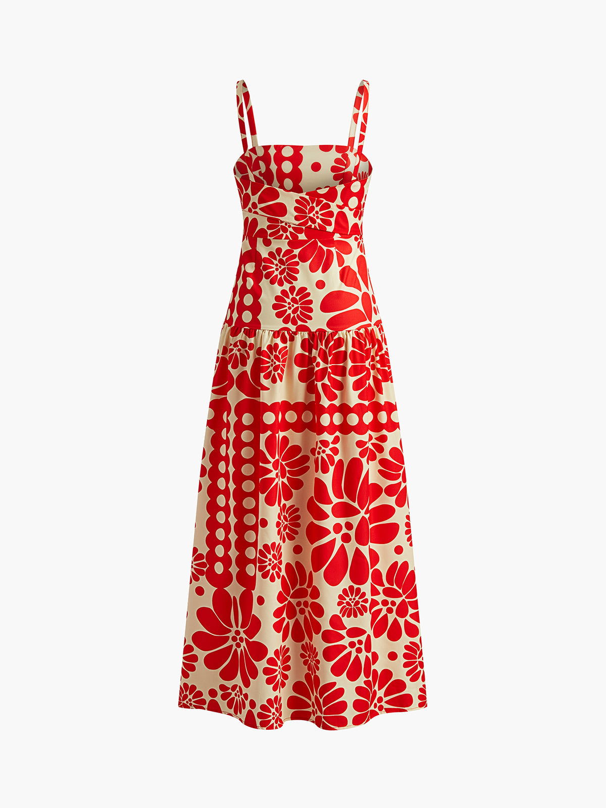 Women's Floral Dress - Sleeveless A-Line - Backless Midi/Maxi - Lightweight & Breathable