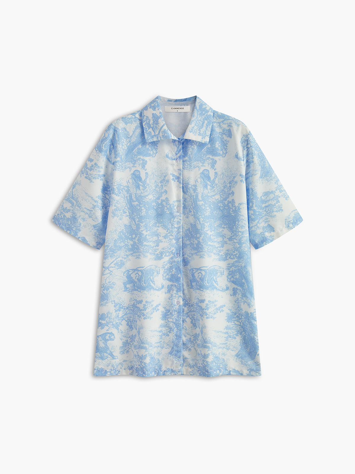 Lili - printed button shirt and shorts set