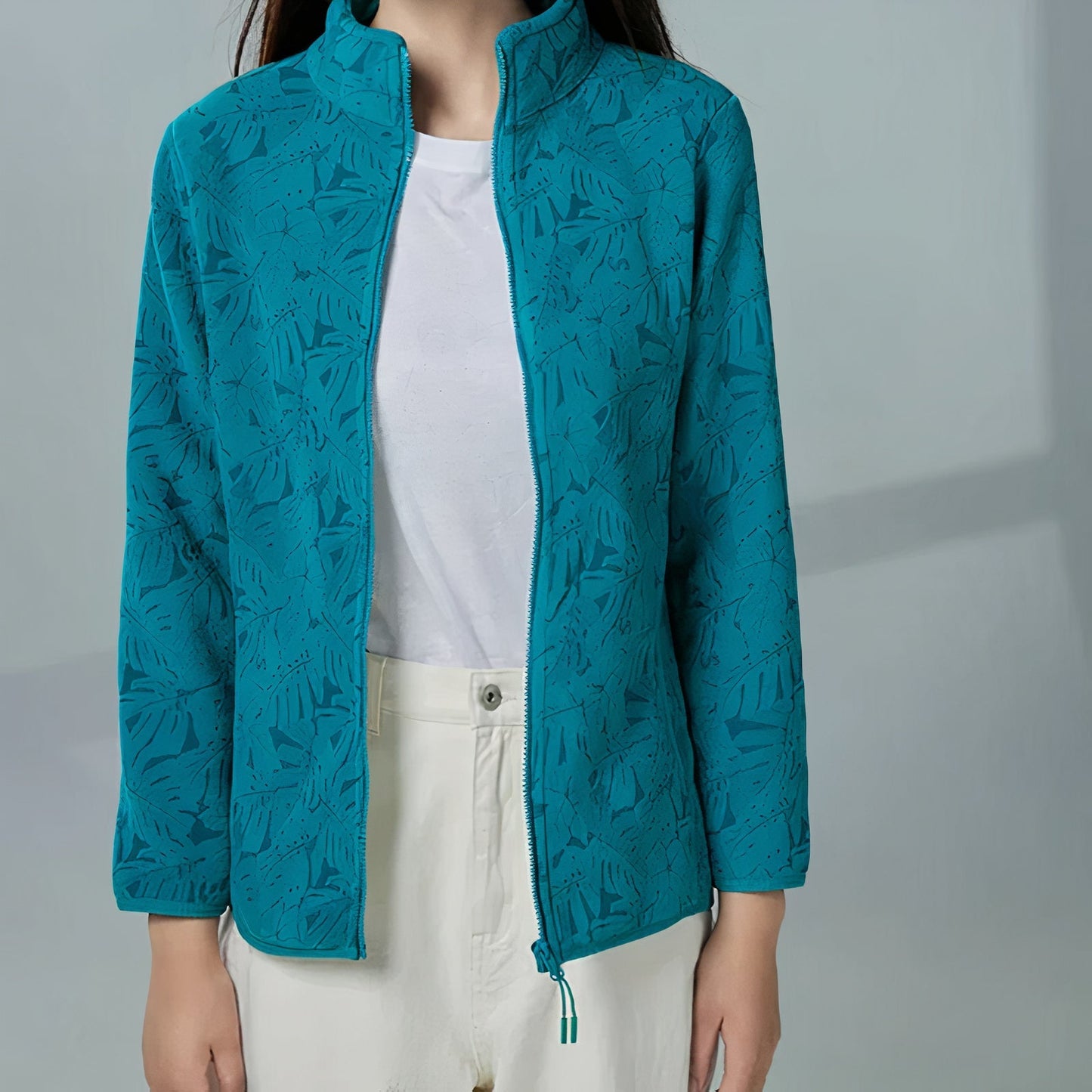 Women's maple leaf camouflage jacket