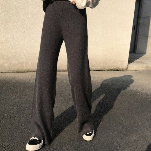 Winter fashion knitted pants