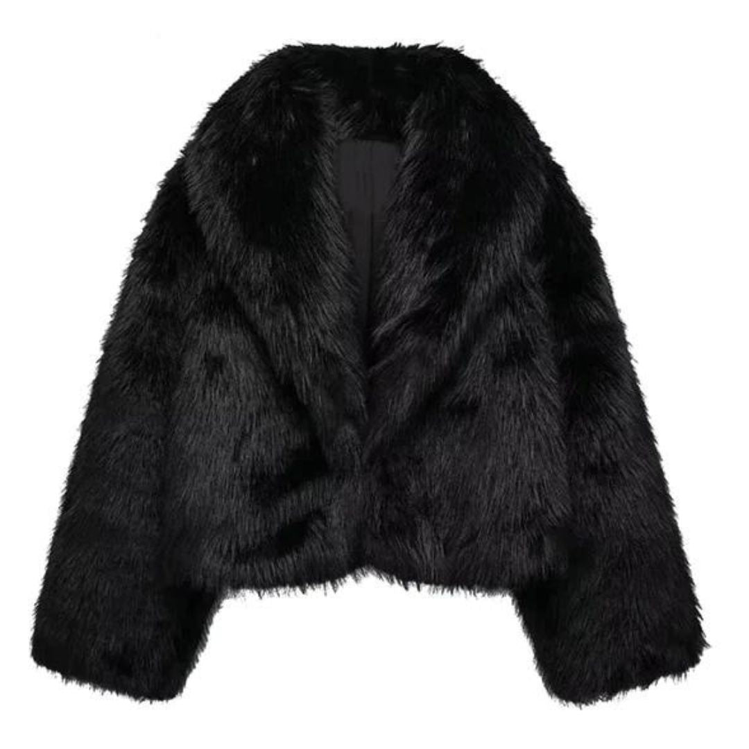 Women's faux fur coat for fall winter