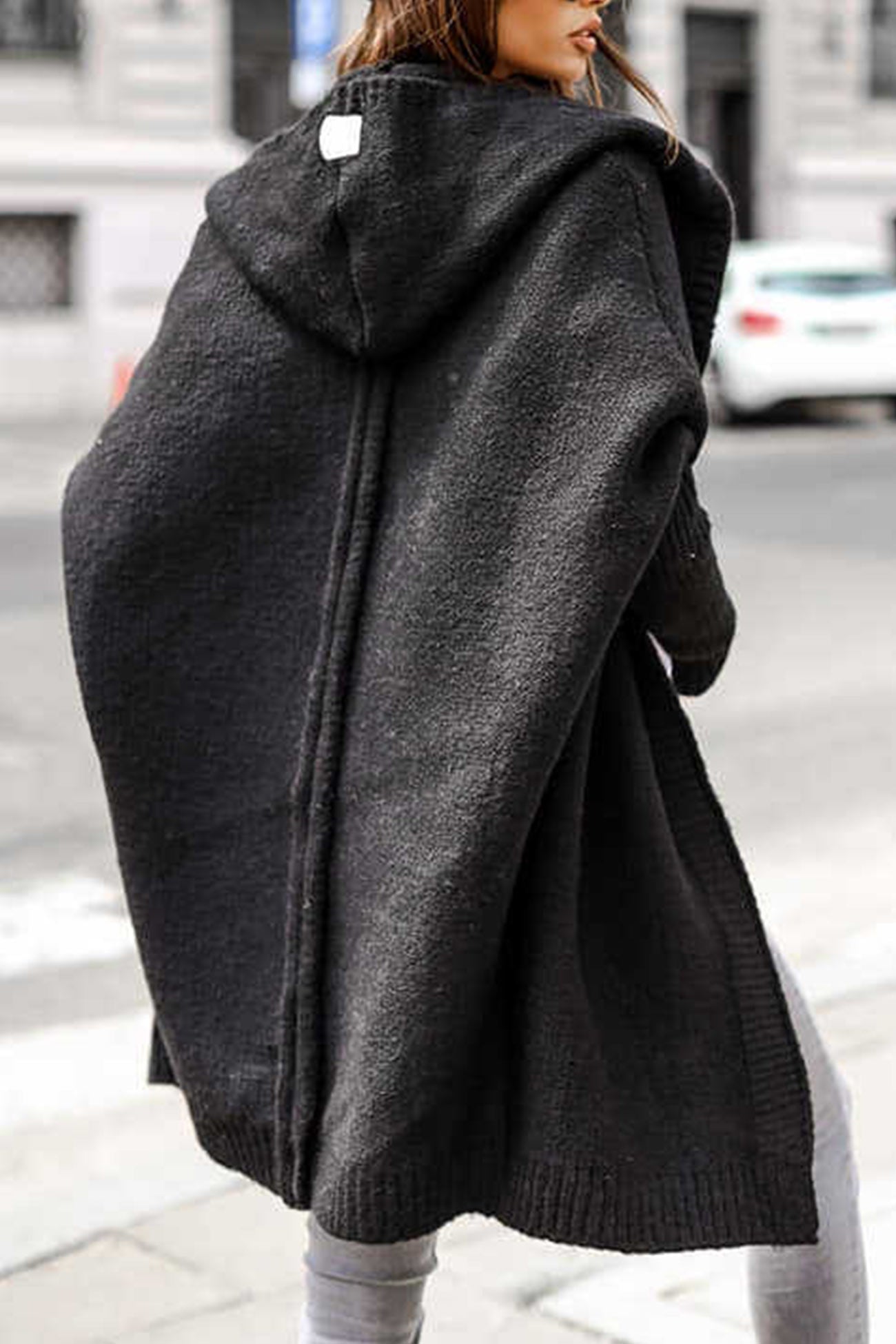 Women’s Oversized Cardigan - Chunky Knit - Long Sleeve - Relaxed Fit - Cozy Layering