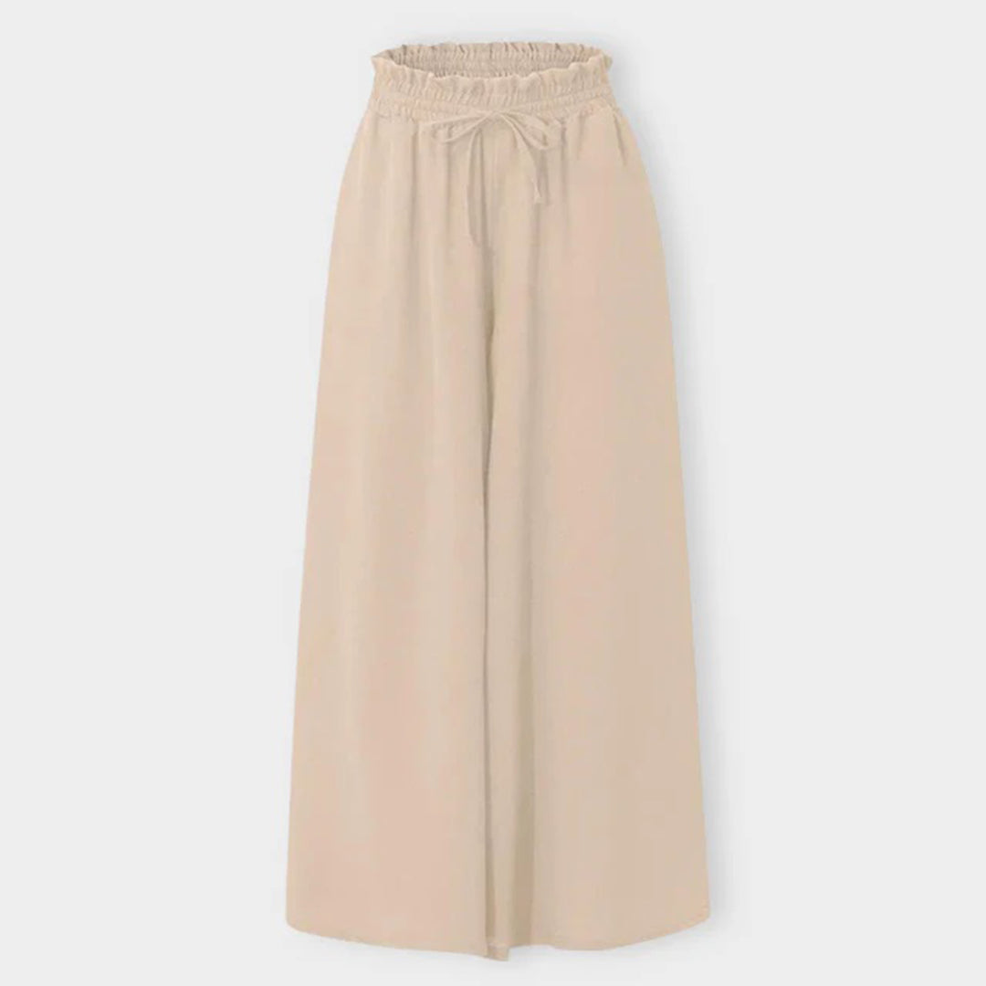 Women's high waist wide-leg trousers