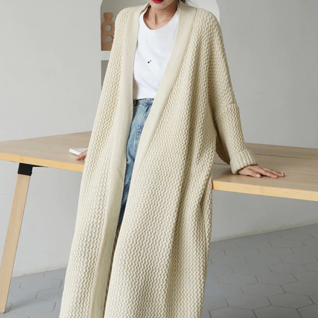 Women's autumn winter loose long knitted cardigan