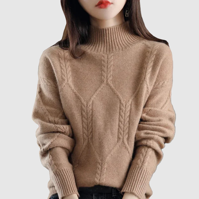 Thickened Half Turtleneck Winter Sweater