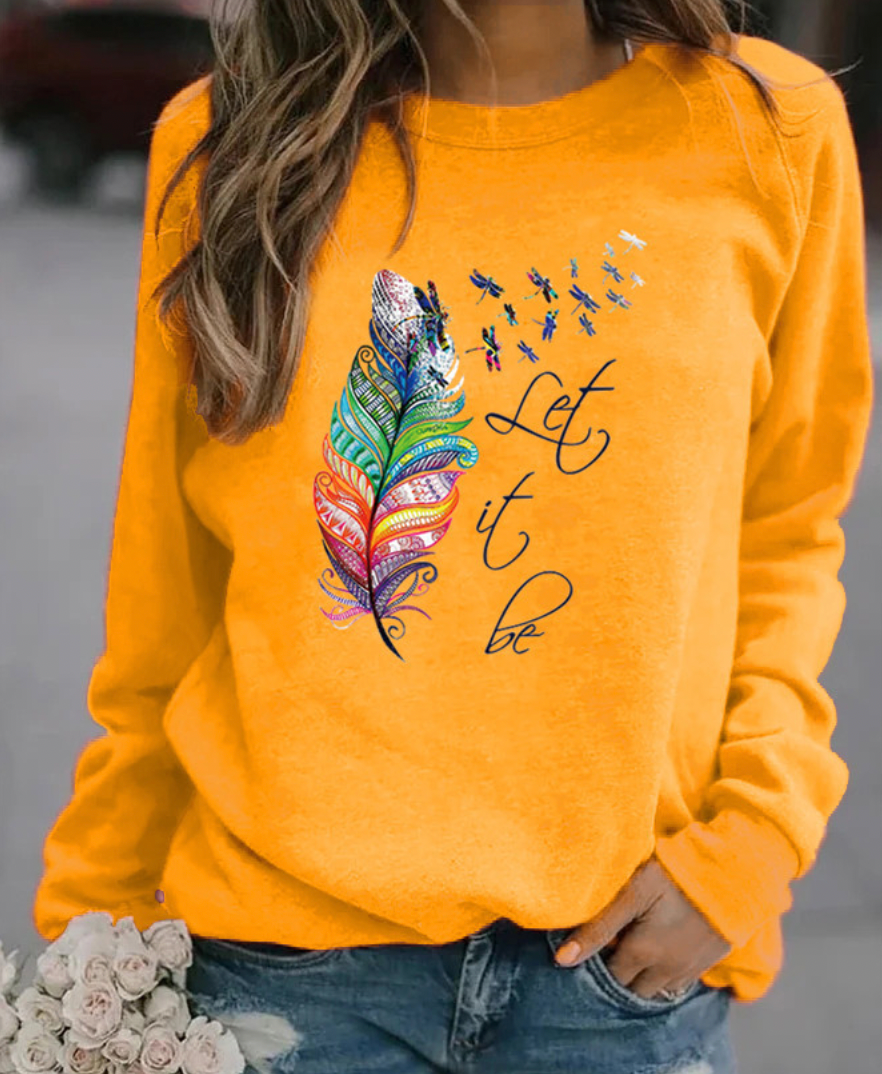 Women's round neck sweatshirt