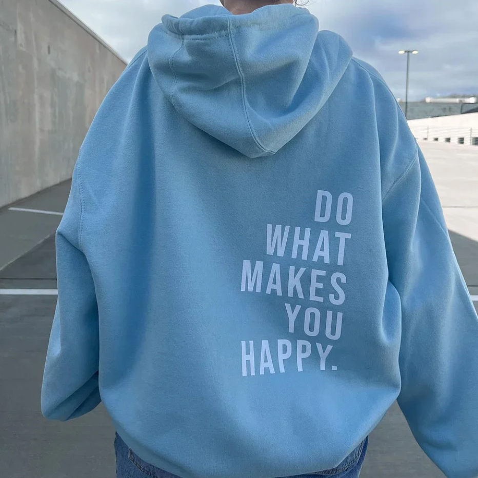 Women's hooded casual sweatshirt