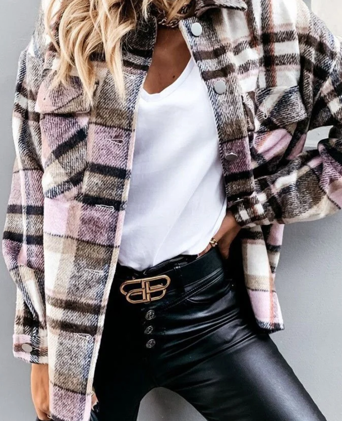 Stylish stripped jacket for women
