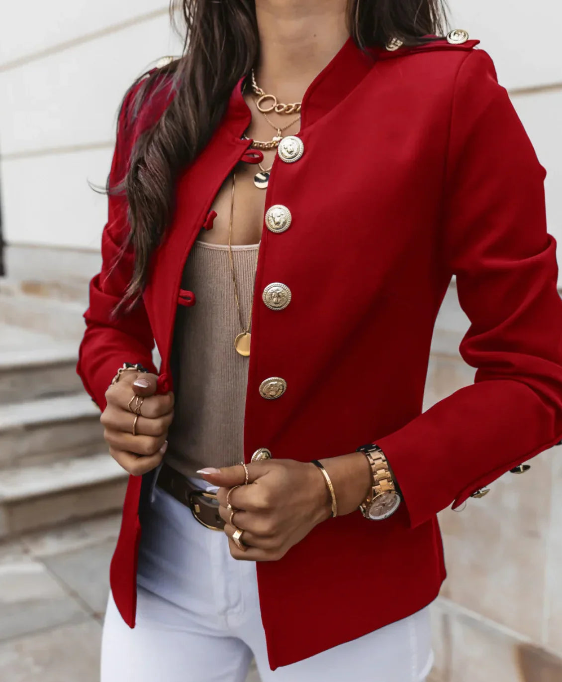 Michelle - slim-breasted blazer