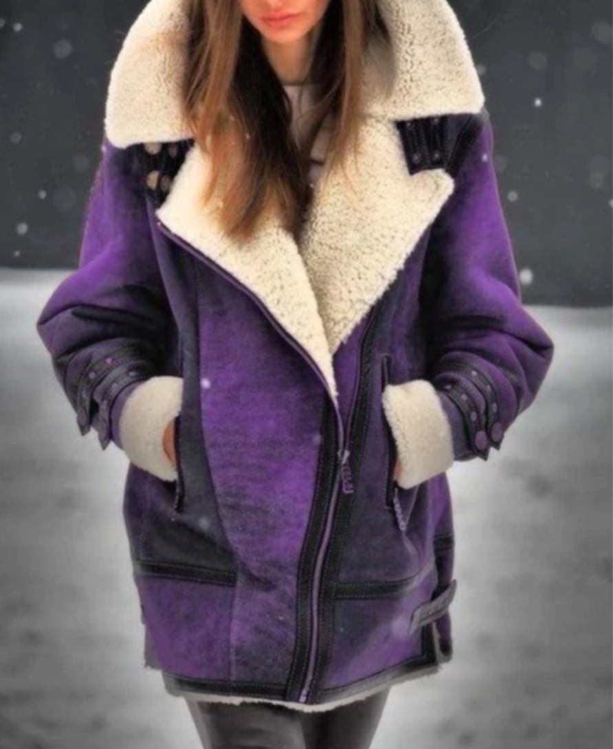 Women's thickened faux fur coat