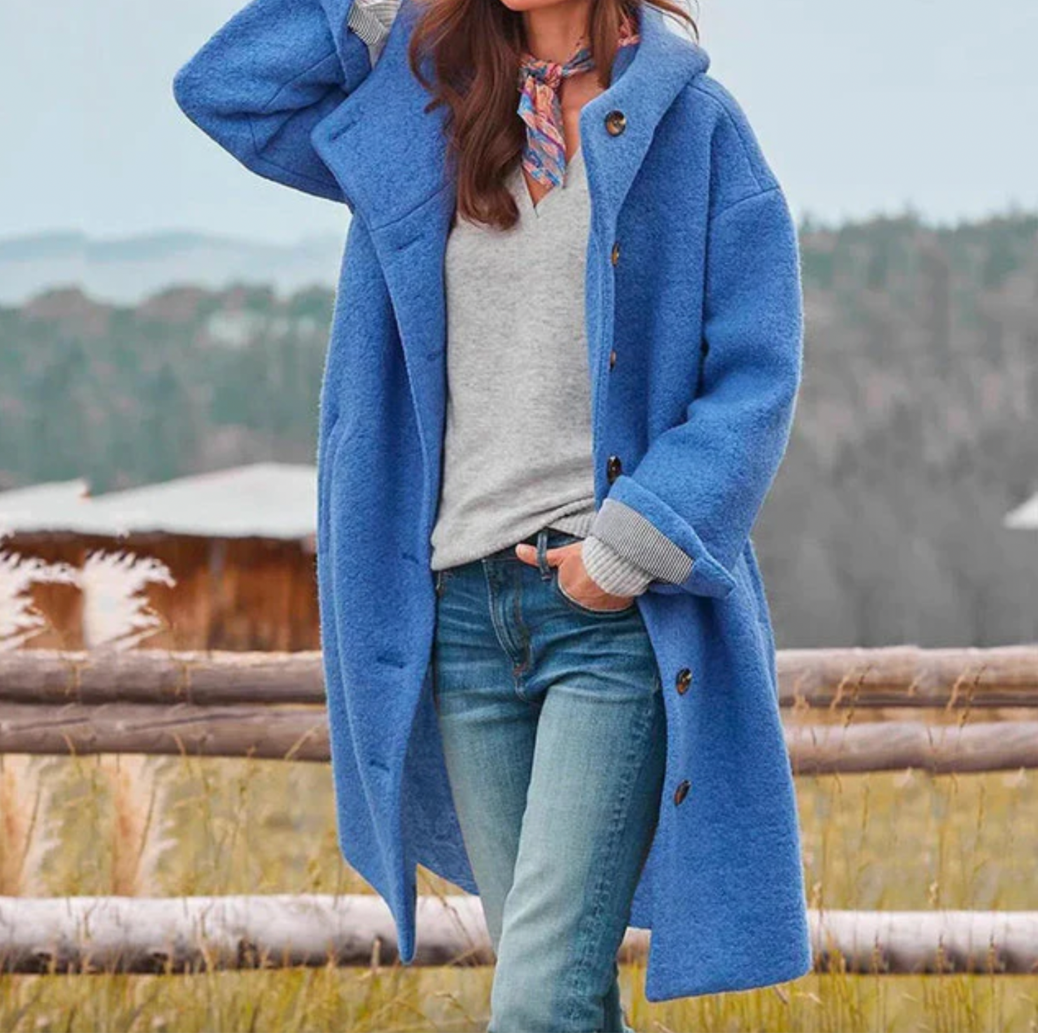 Loose Fit Winter Windbreaker Coat