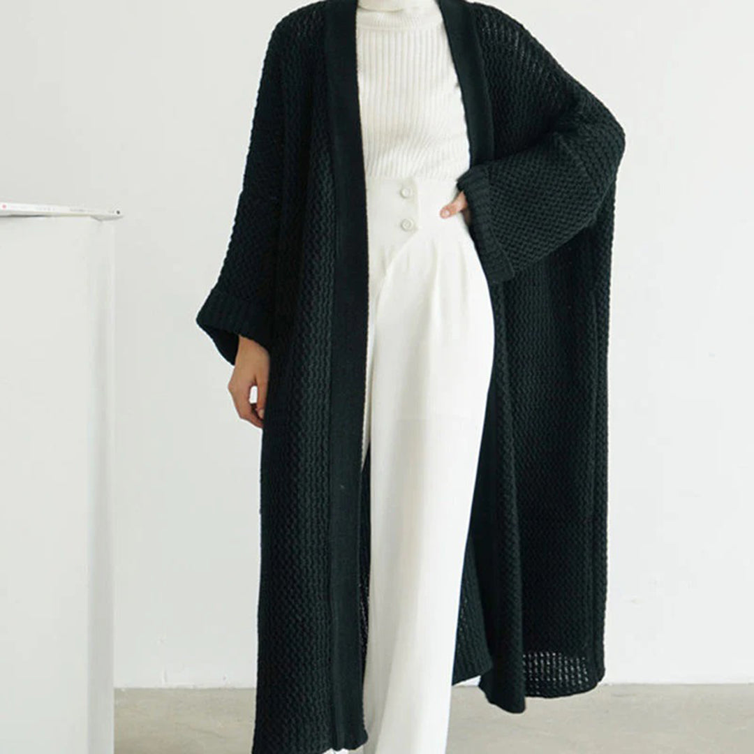 Women's autumn winter loose long knitted cardigan