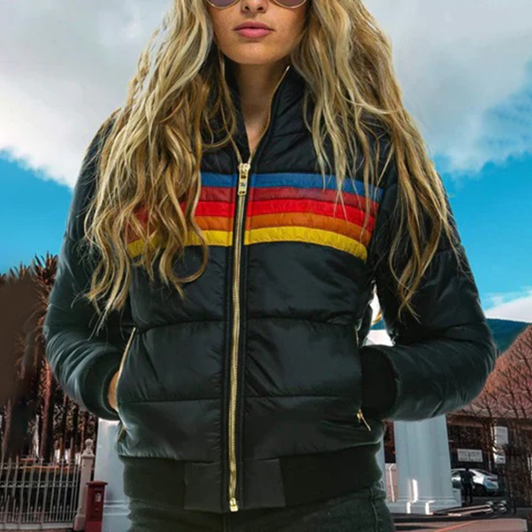 Water-Resistant Quilted Hooded Puffer Jacket