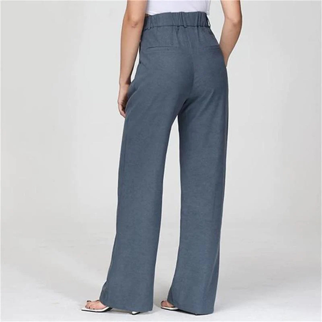 Women's high waist wide leg drape pants