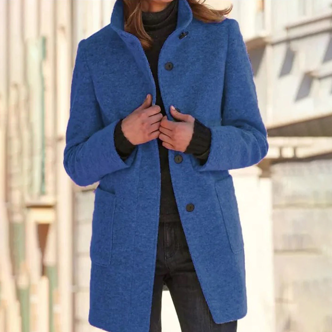 Women's retro woolen plush coat