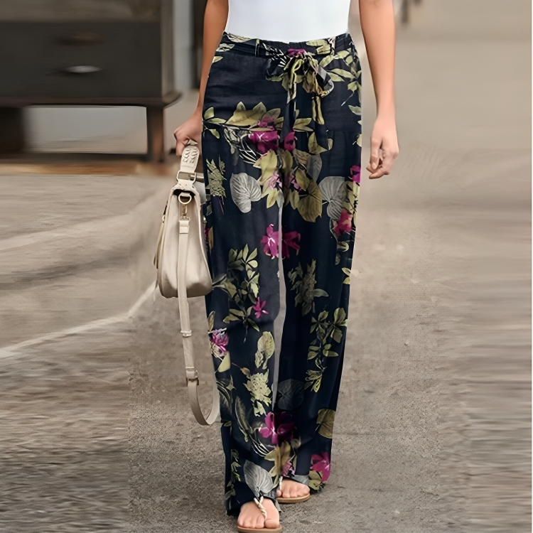 Women's floral trousers