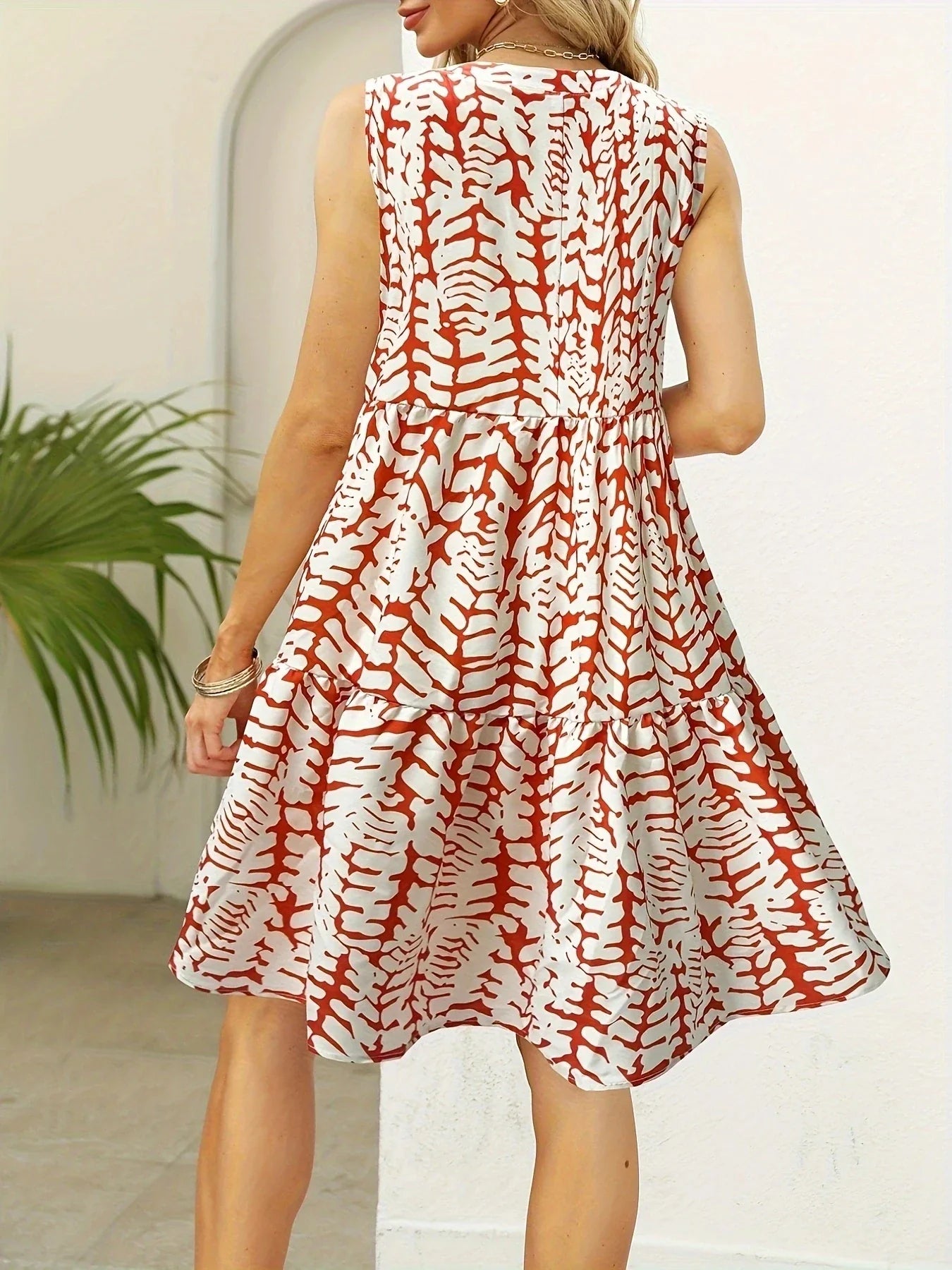 Flowy Lightweight Sleeveless A-Line Dress