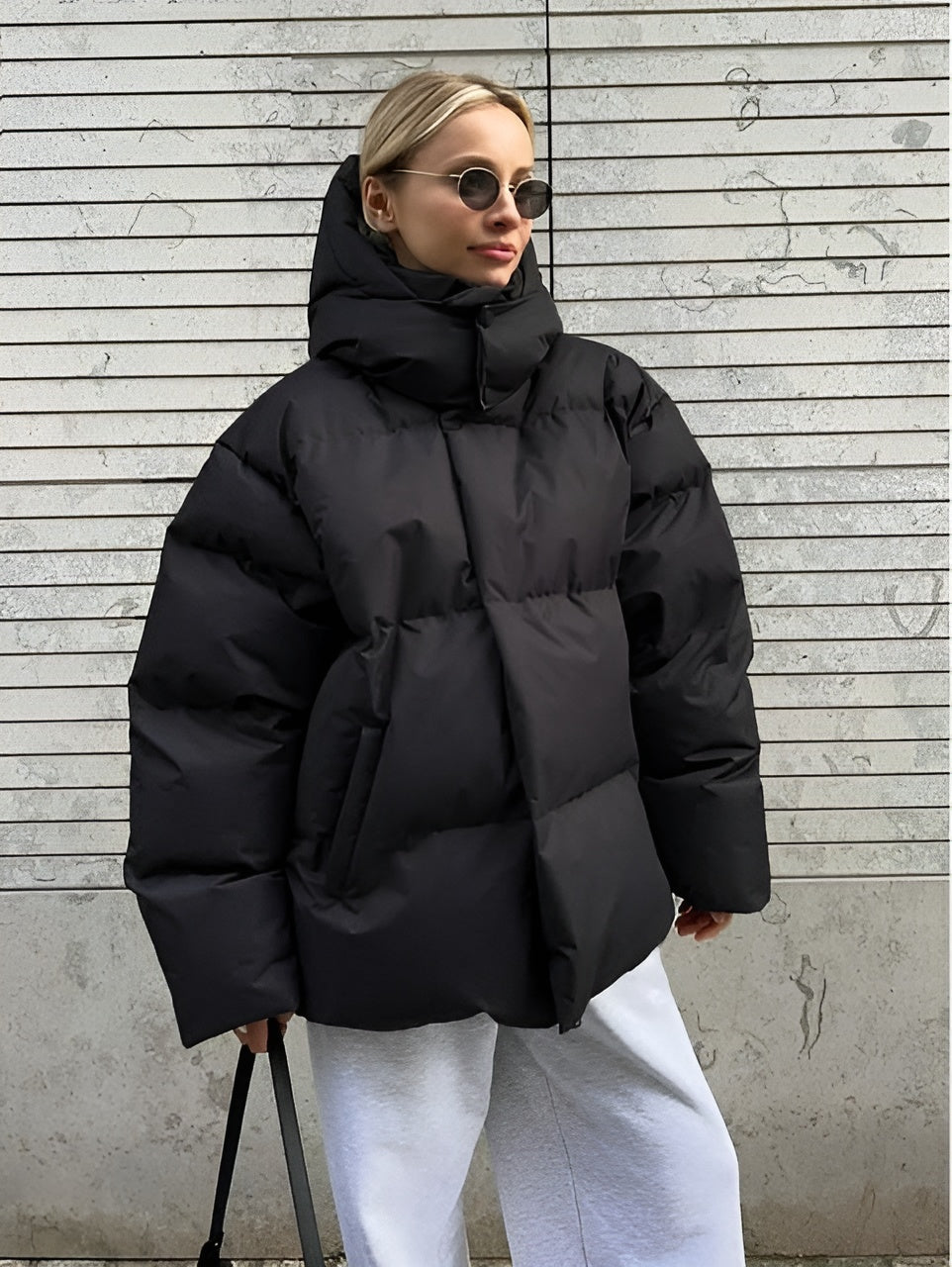 Women's quilted puffer jacket