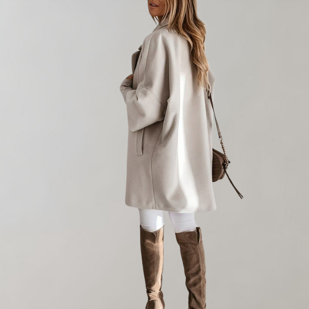 Wool Blend Relaxed Fit Oversized Coat