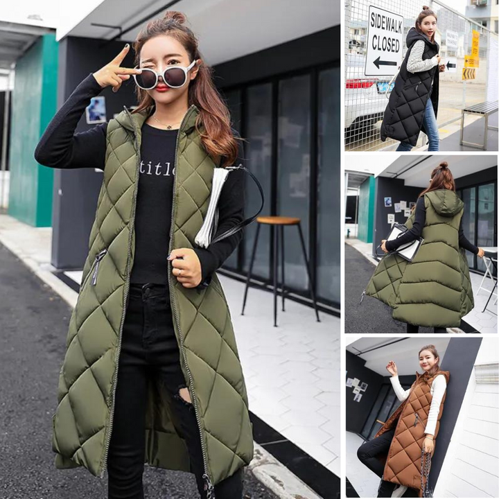 Women’s long puffer jacket