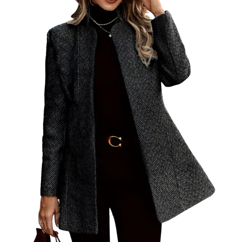 Women's slim jacquard pattern blazer